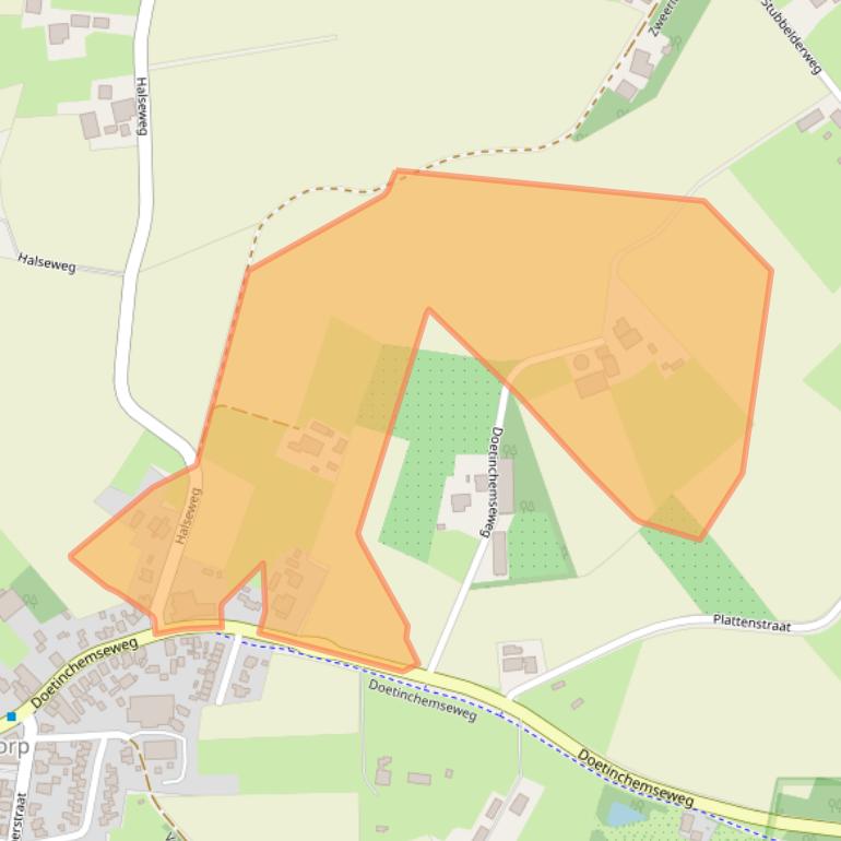 Kaart van postcodegebied 7054BH.