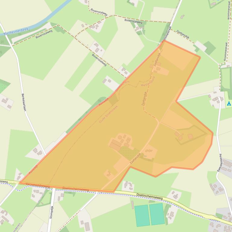 Kaart van postcodegebied 7054BM.