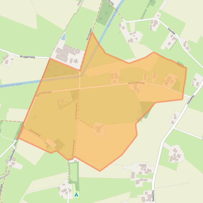 Kaart van postcodegebied 7054BN.