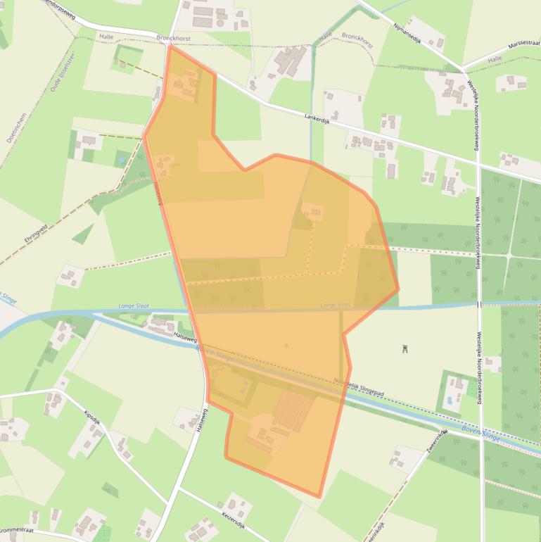 Kaart van postcodegebied 7054BV.