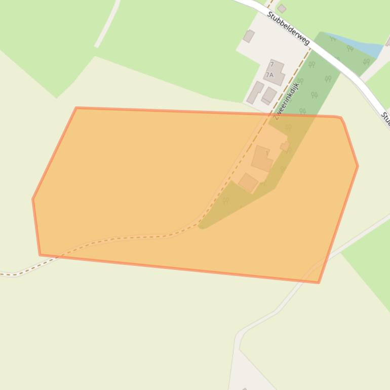 Kaart van postcodegebied 7054CB.