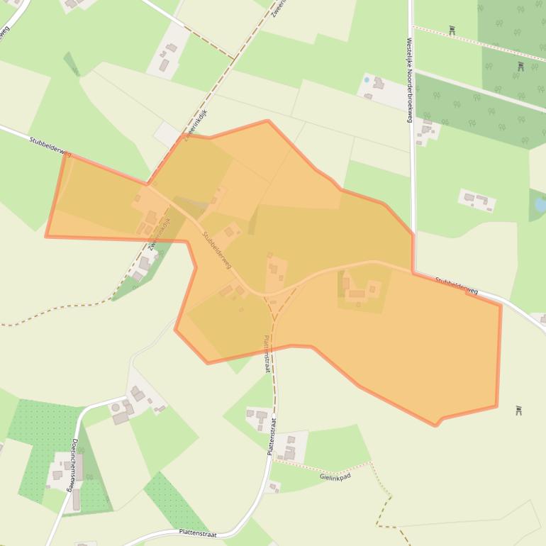 Kaart van postcodegebied 7054CC.