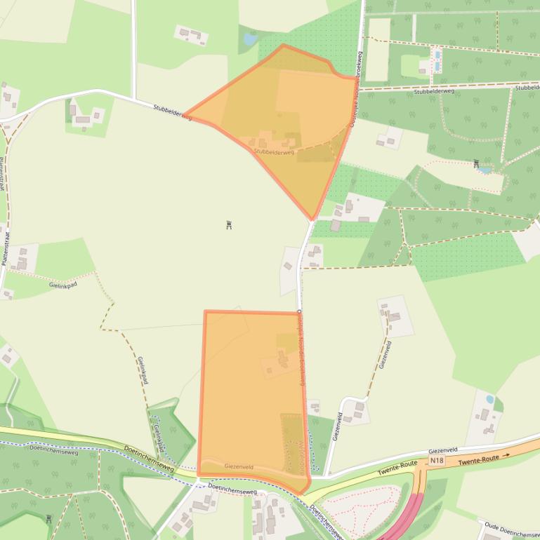 Kaart van postcodegebied 7054CG.