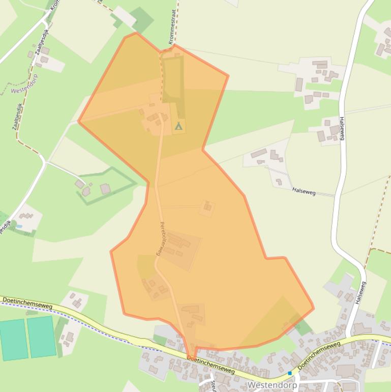 Kaart van postcodegebied 7054CM.