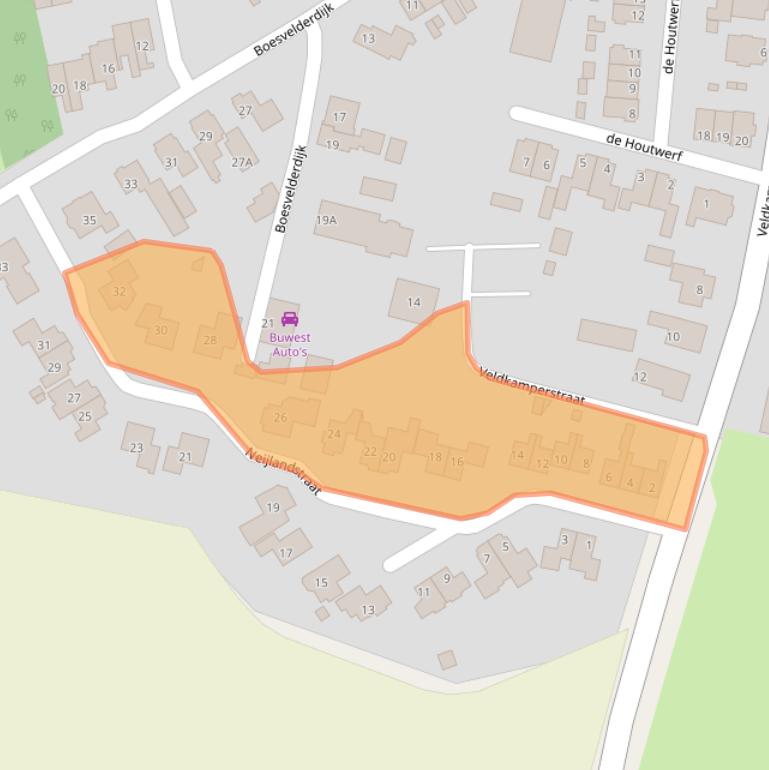 Kaart van postcodegebied 7054CN.