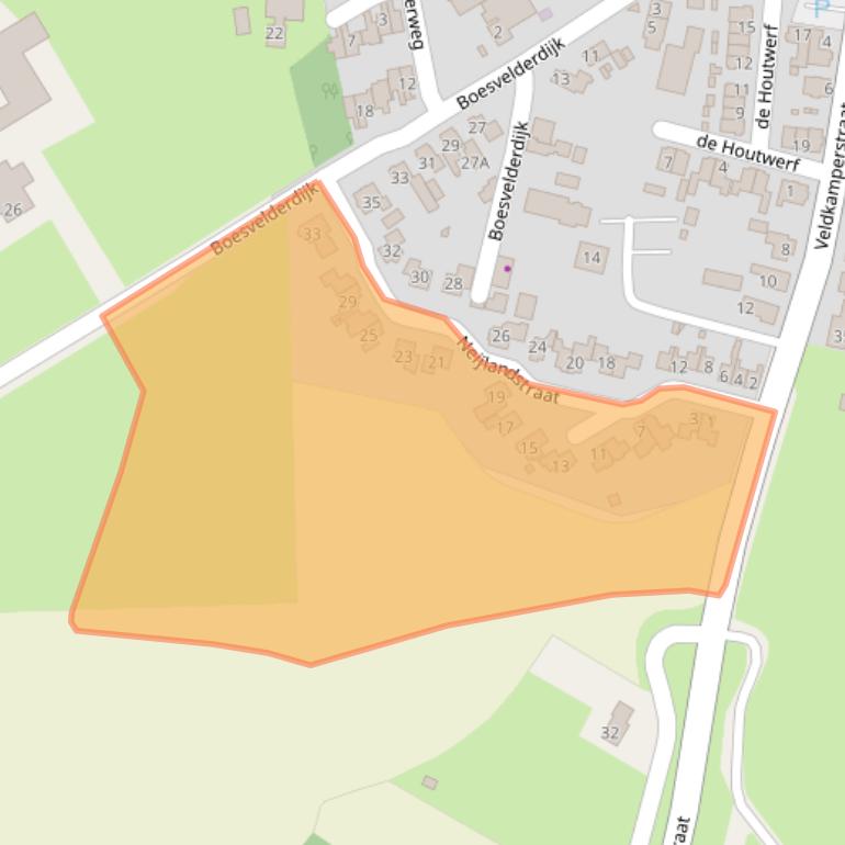 Kaart van postcodegebied 7054CP.