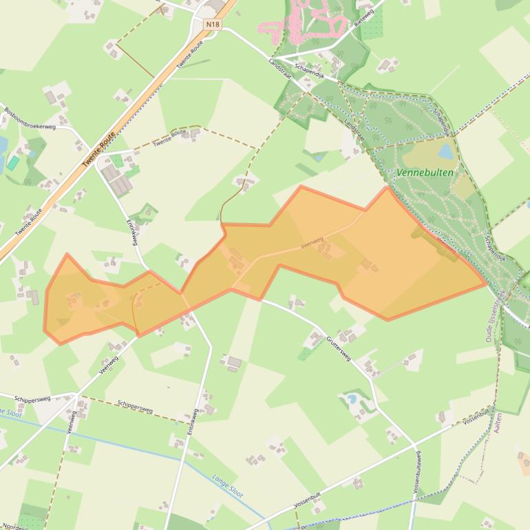 Kaart van postcodegebied 7055BP.