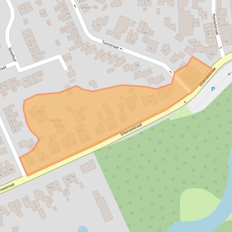 Kaart van postcodegebied 7061AB.