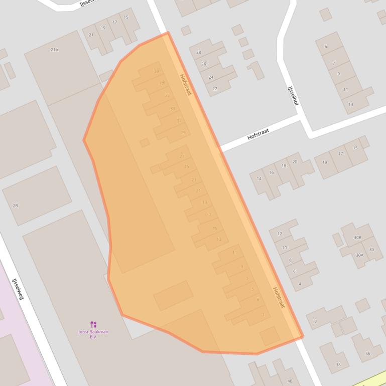 Kaart van postcodegebied 7061AH.