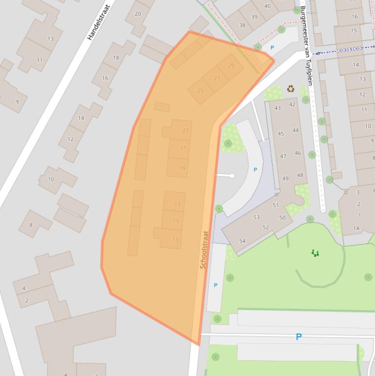 Kaart van postcodegebied 7061BG.