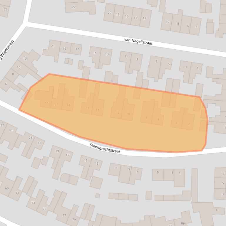Kaart van postcodegebied 7061BR.