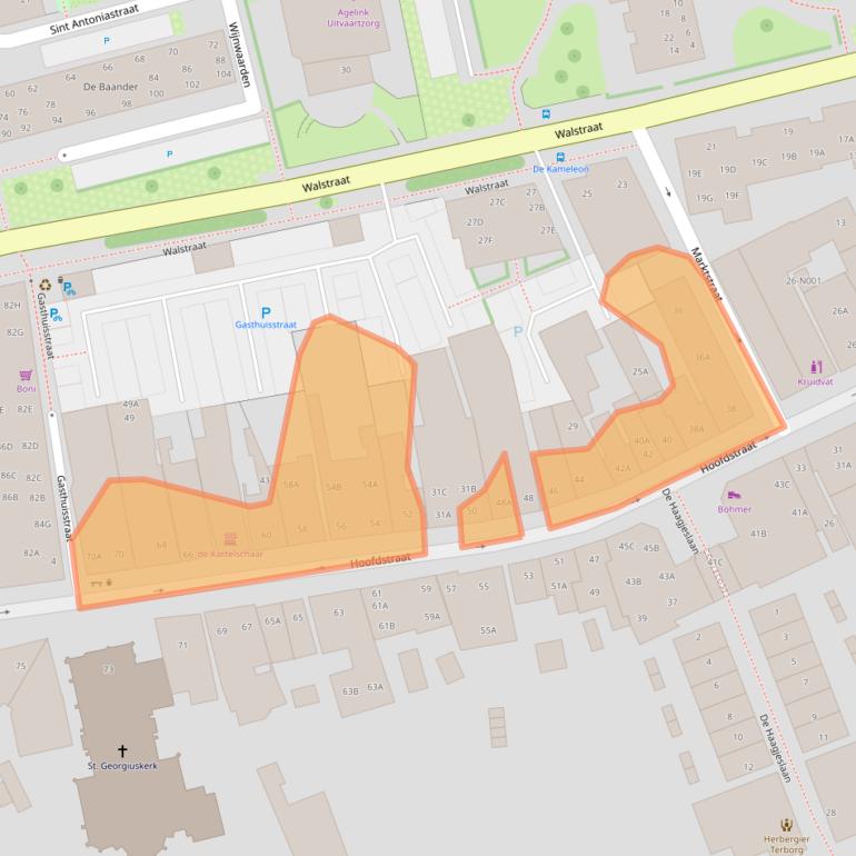 Kaart van postcodegebied 7061CL.