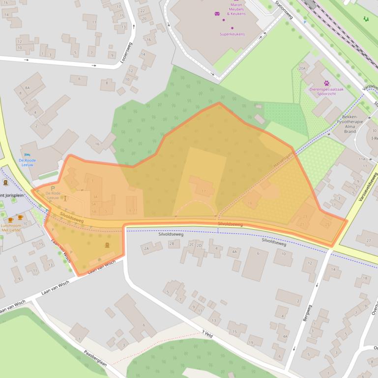 Kaart van postcodegebied 7061DK.