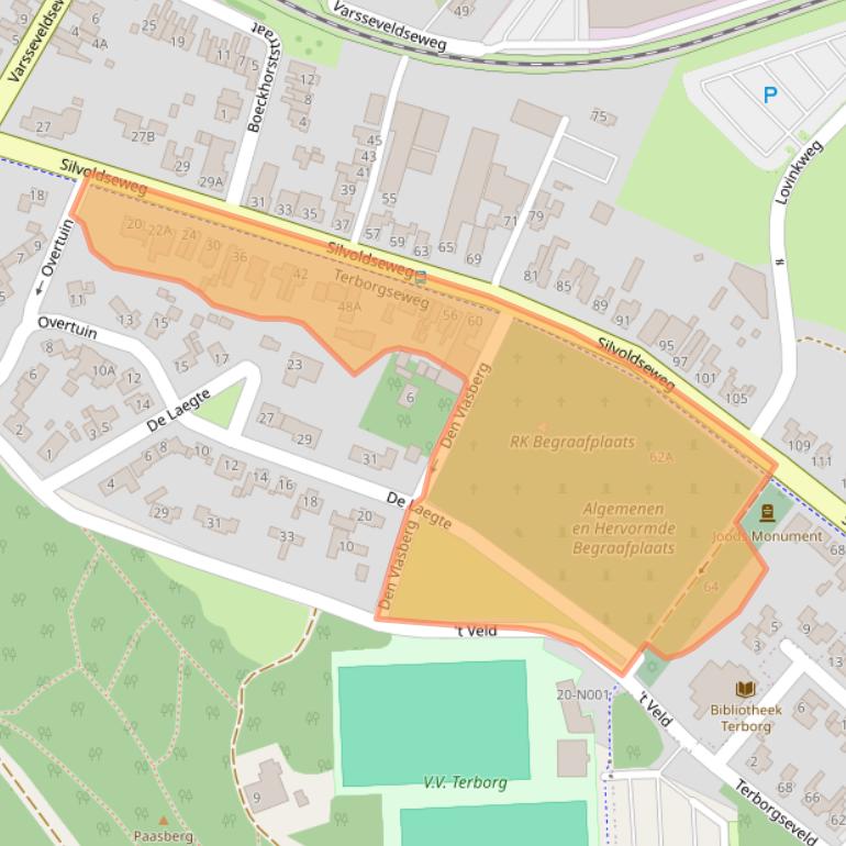 Kaart van postcodegebied 7061DR.