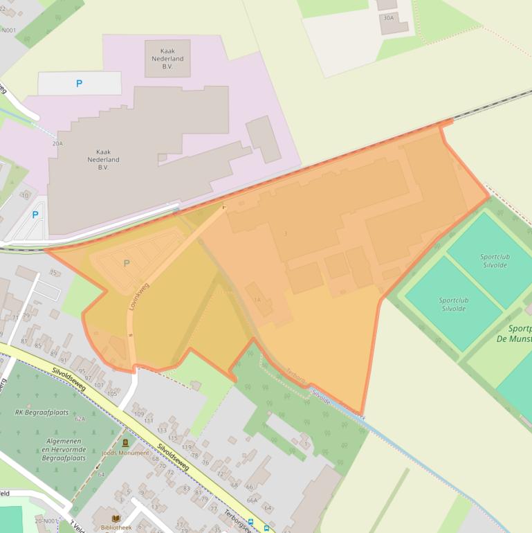 Kaart van postcodegebied 7061DT.