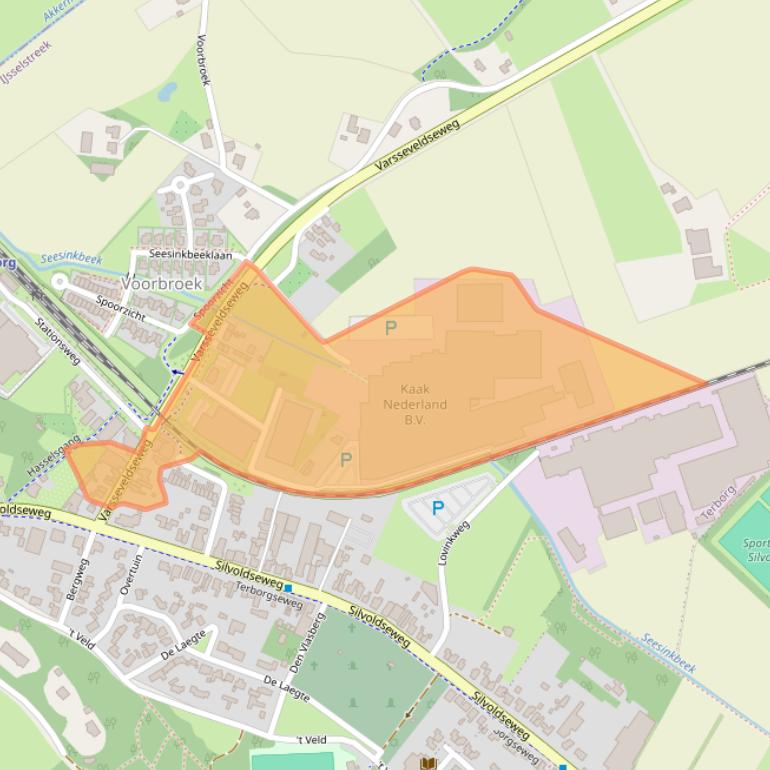 Kaart van postcodegebied 7061GA.