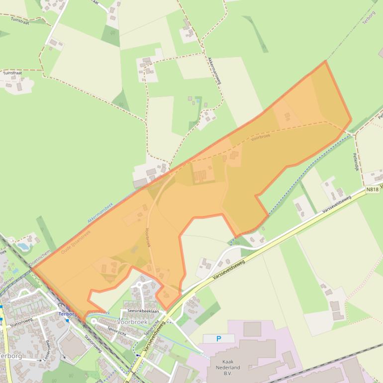 Kaart van postcodegebied 7061GC.