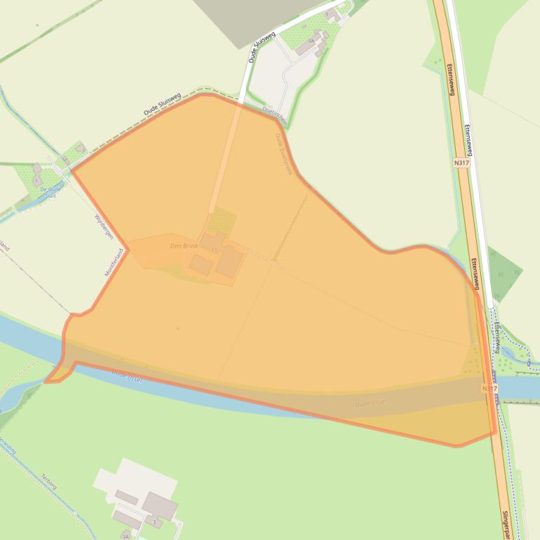 Kaart van postcodegebied 7061GP.