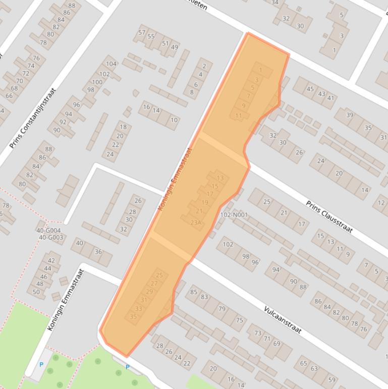 Kaart van postcodegebied 7061XJ.