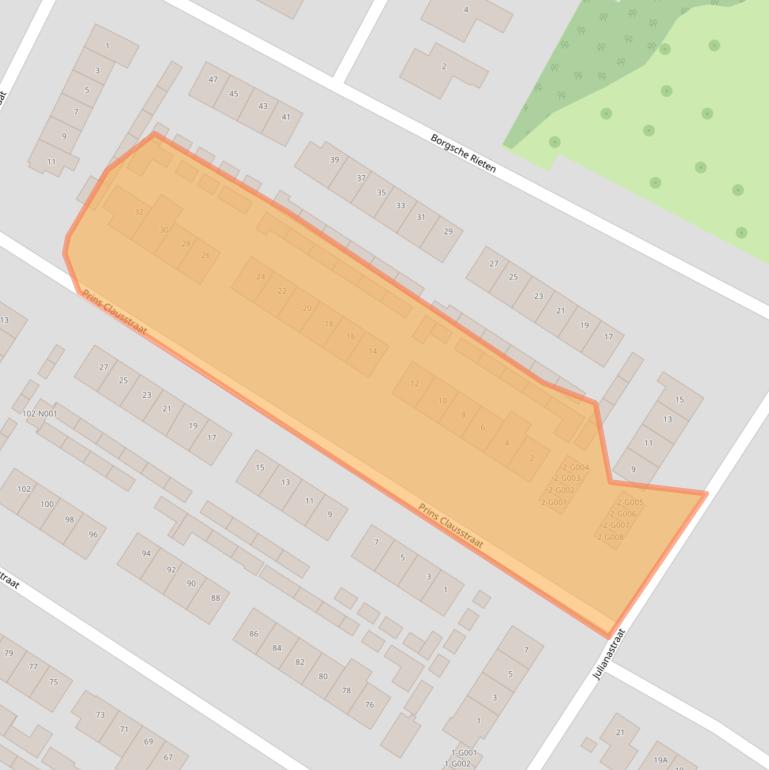 Kaart van postcodegebied 7061XN.