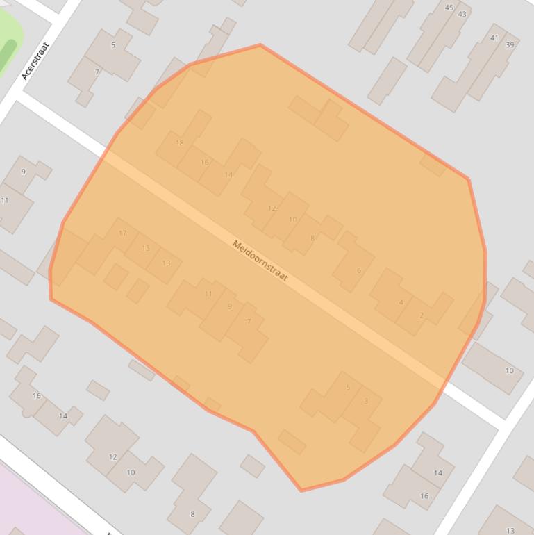 Kaart van postcodegebied 7061XR.