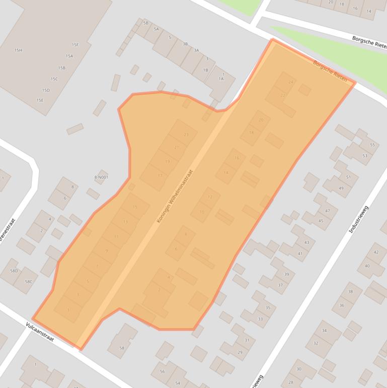 Kaart van postcodegebied 7061ZL.