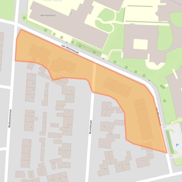Kaart van postcodegebied 7061ZT.