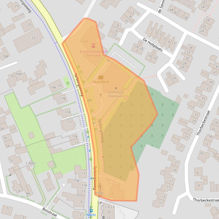 Kaart van postcodegebied 7064AD.