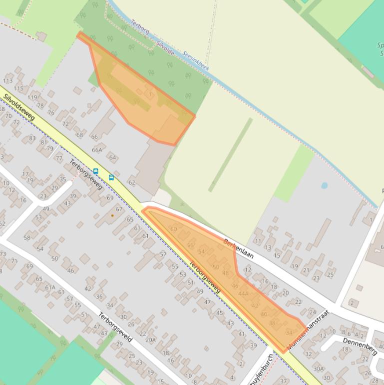 Kaart van postcodegebied 7064AG.
