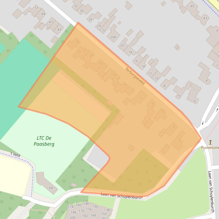 Kaart van postcodegebied 7064AM.