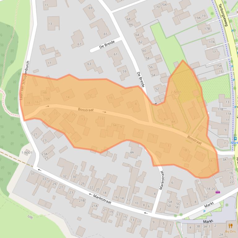 Kaart van postcodegebied 7064AV.