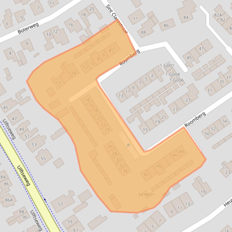 Kaart van postcodegebied 7064BN.