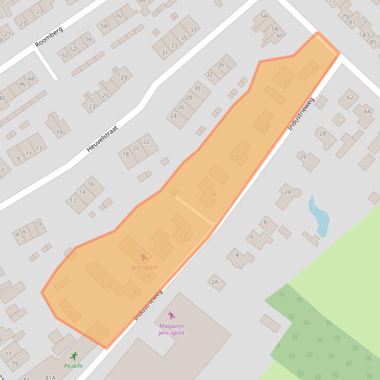 Kaart van postcodegebied 7064BT.