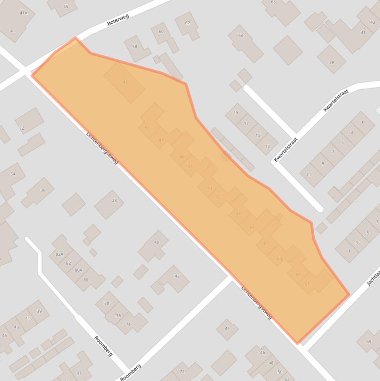 Kaart van postcodegebied 7064CB.