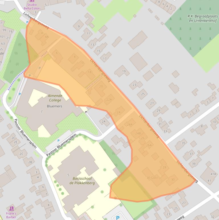 Kaart van postcodegebied 7064CD.