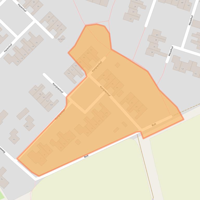 Kaart van postcodegebied 7064CK.