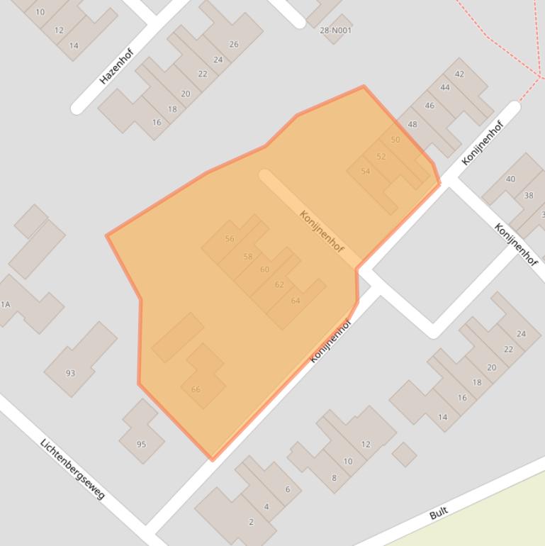 Kaart van postcodegebied 7064CL.