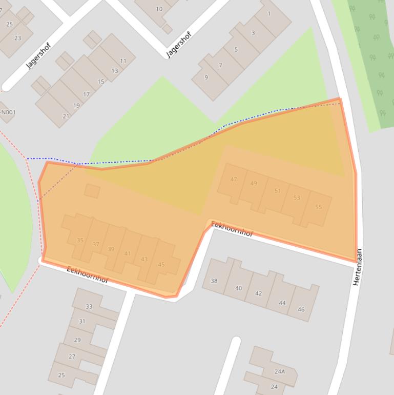 Kaart van postcodegebied 7064DB.