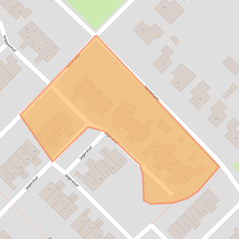 Kaart van postcodegebied 7064DG.