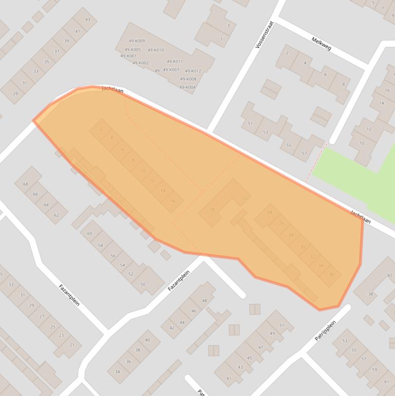 Kaart van postcodegebied 7064EK.