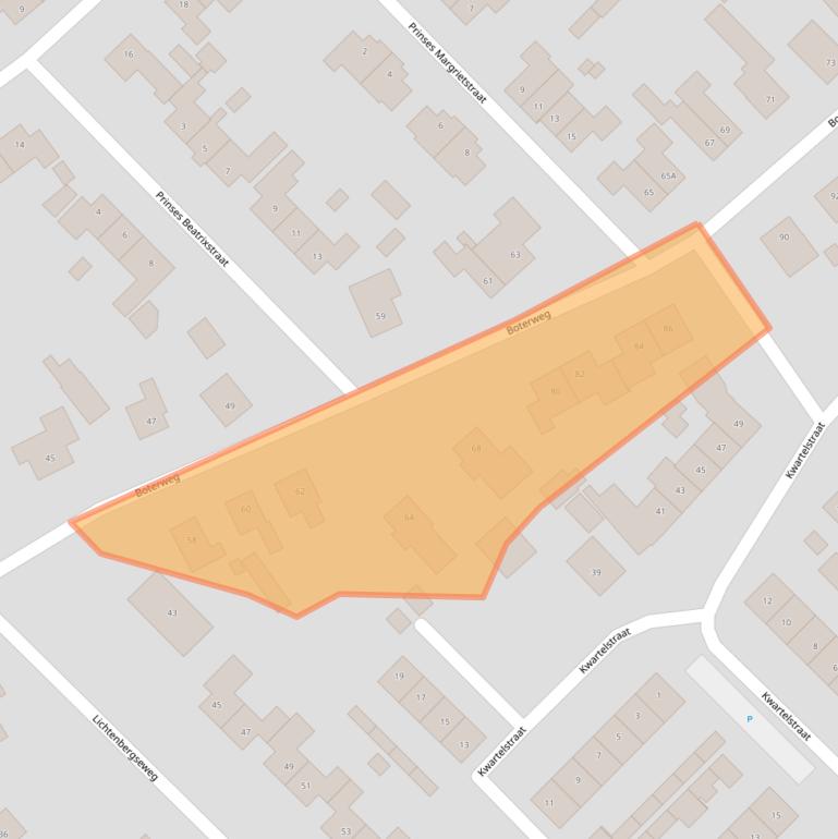 Kaart van postcodegebied 7064ES.