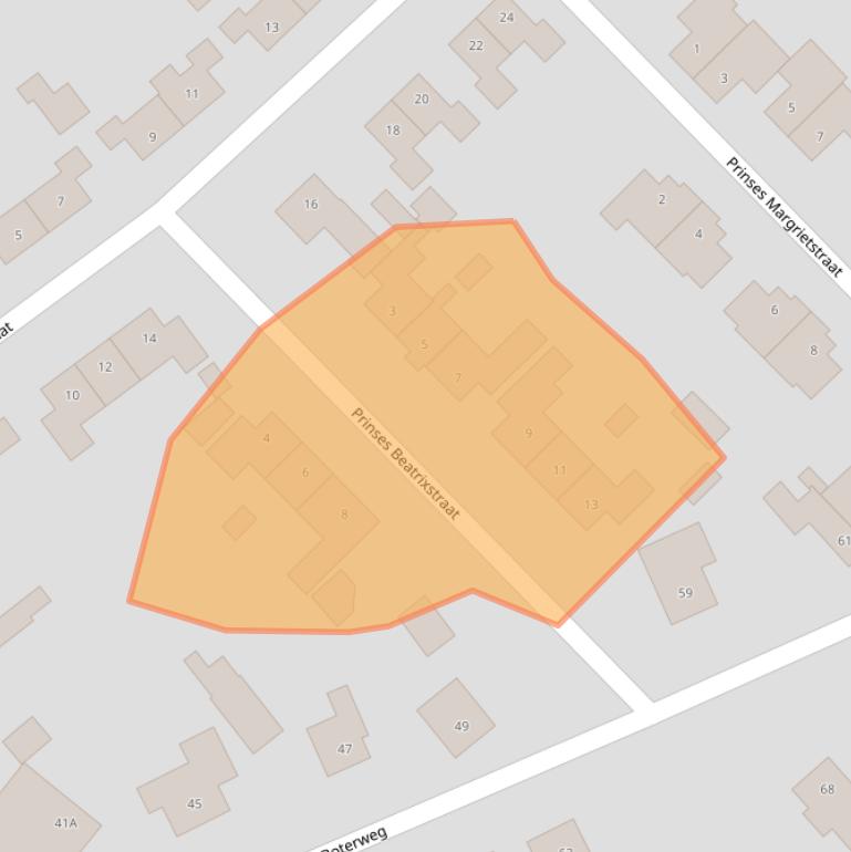 Kaart van postcodegebied 7064EV.