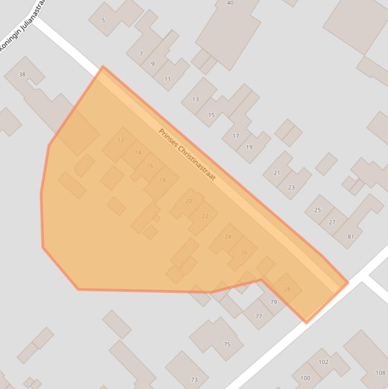 Kaart van postcodegebied 7064EX.