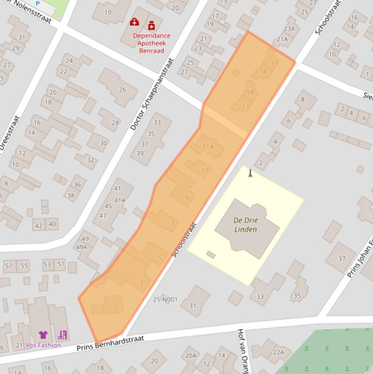 Kaart van postcodegebied 7064GM.