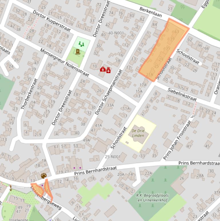 Kaart van postcodegebied 7064GN.