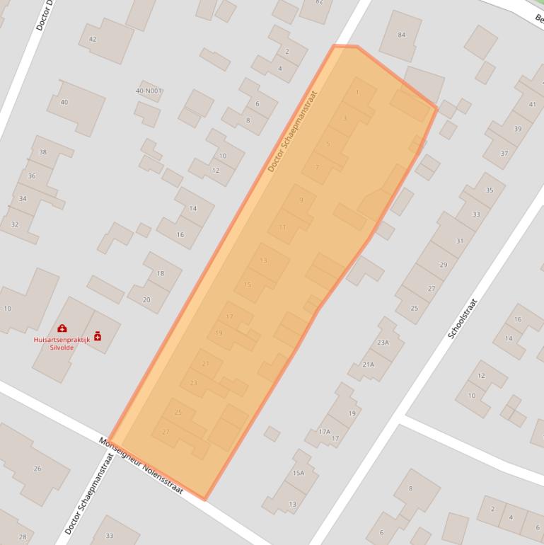 Kaart van postcodegebied 7064GV.