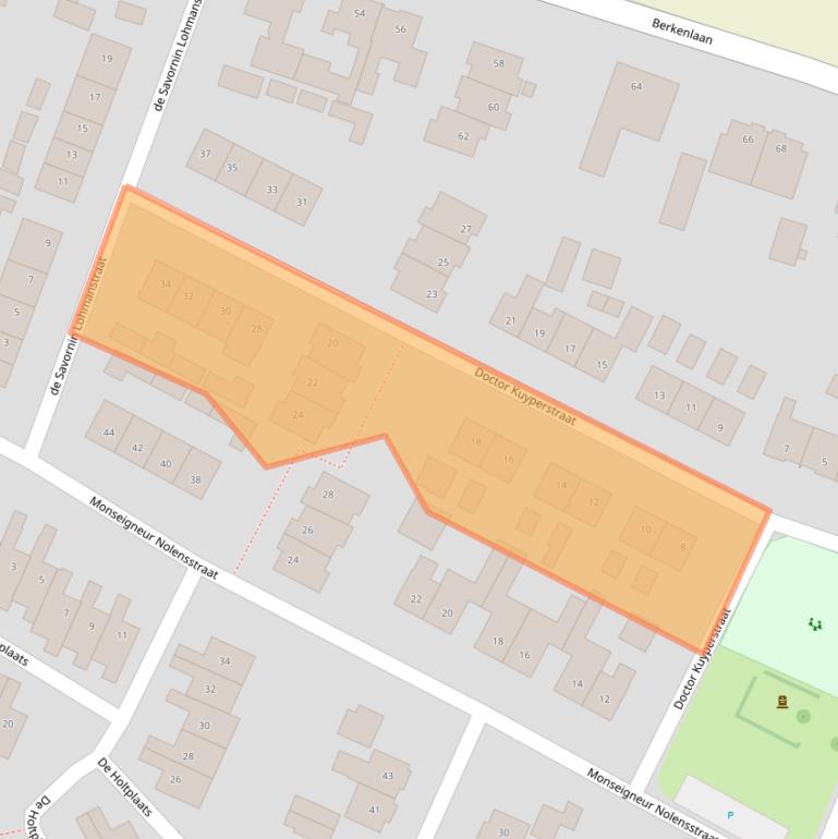 Kaart van postcodegebied 7064HH.