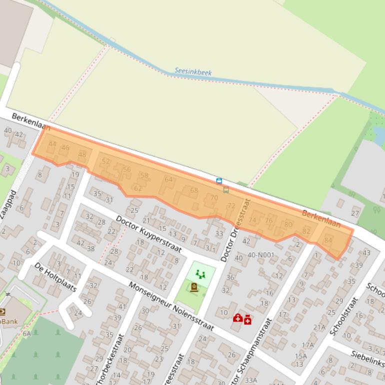 Kaart van postcodegebied 7064HS.