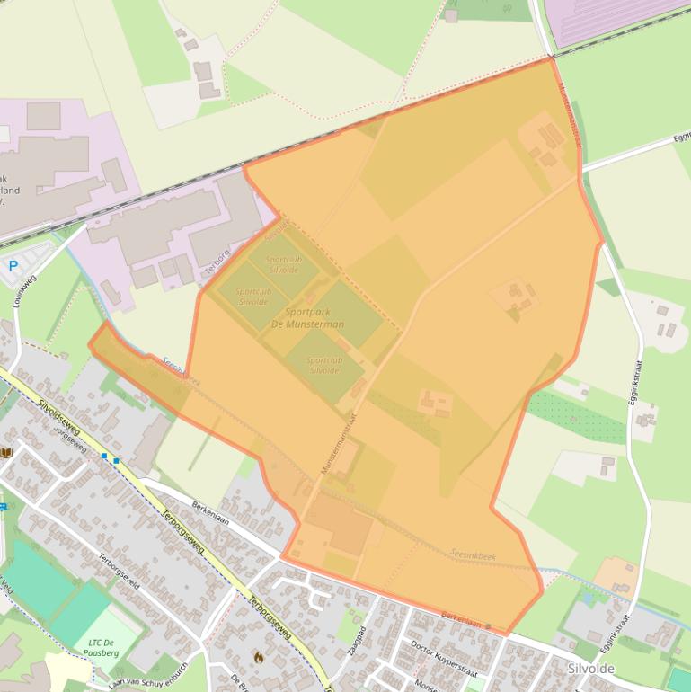 Kaart van postcodegebied 7064KA.