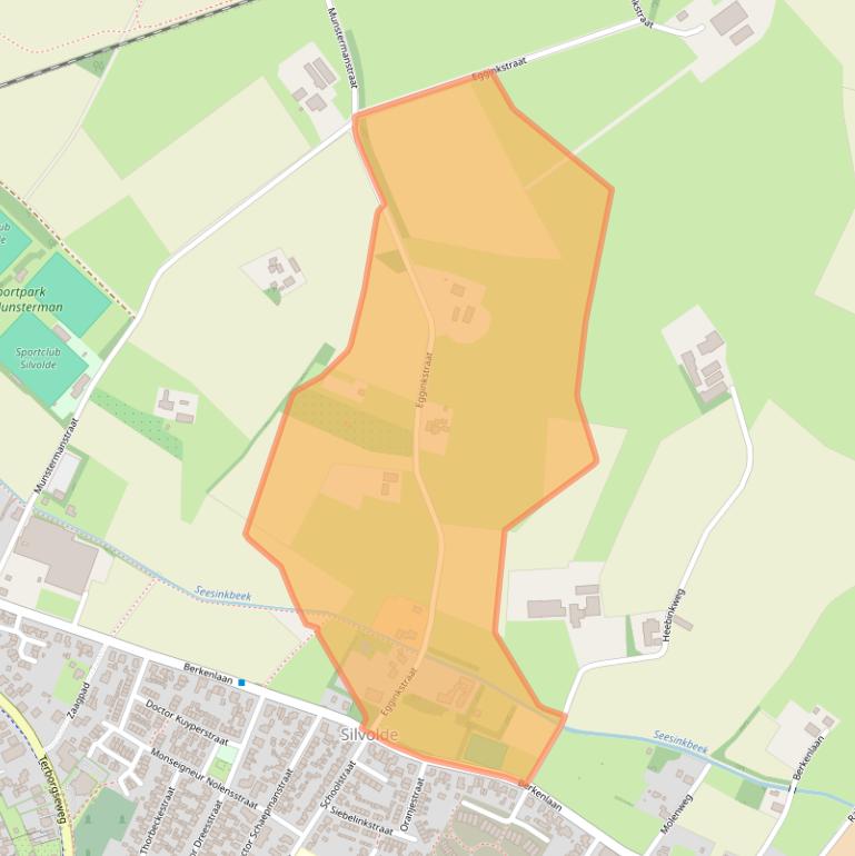 Kaart van postcodegebied 7064KC.